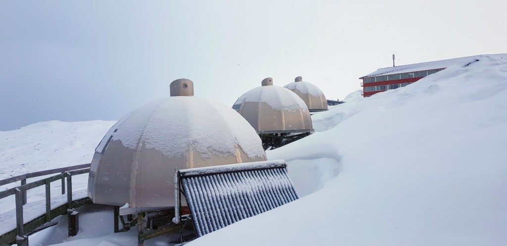 Igloo Accommodation at Hotel Arctic Ilulissat Greenland