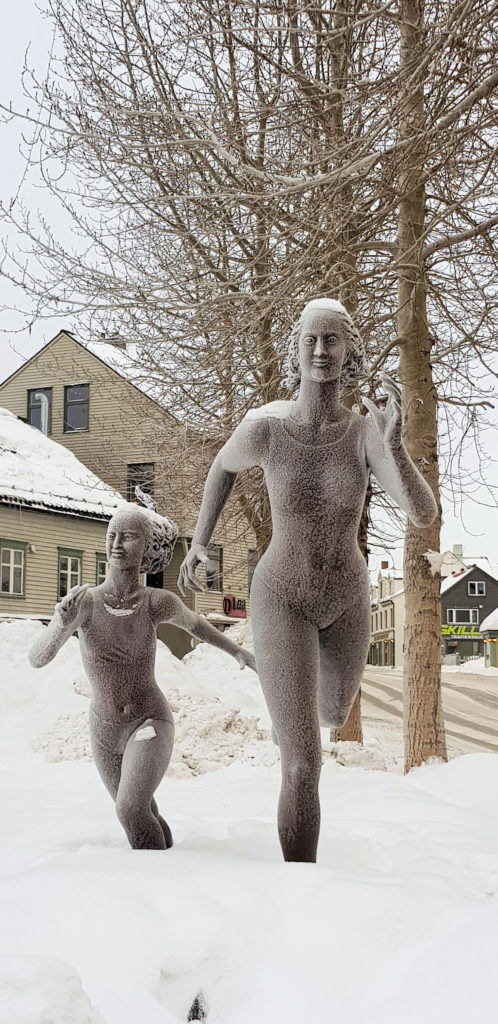 Icey Statues Tromsø Norway