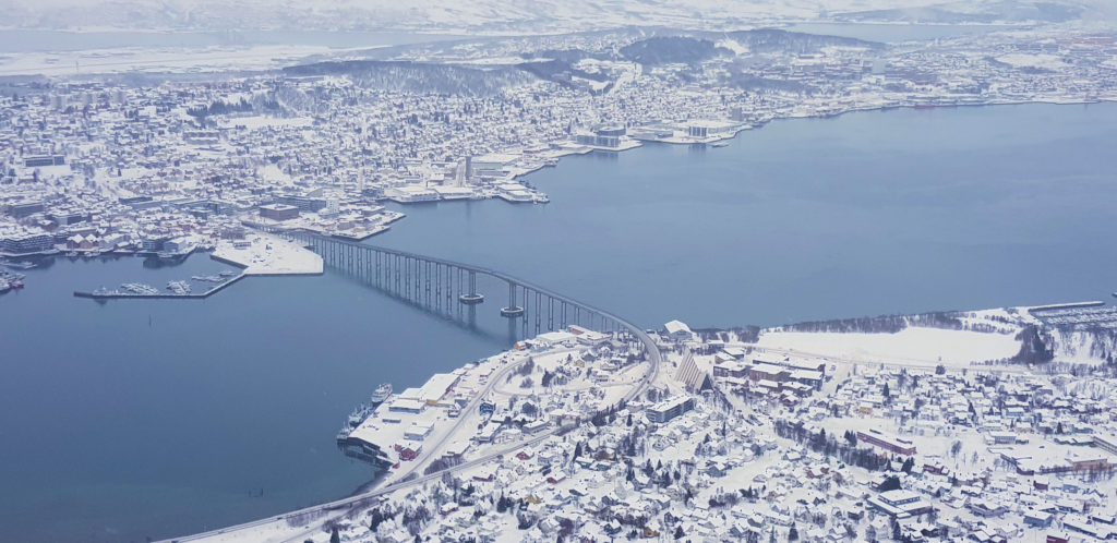 View of Tromsø From Fjellheisen Tromsø Norway