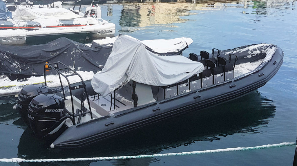 RIB Boat on Tromsø Harbour Norway