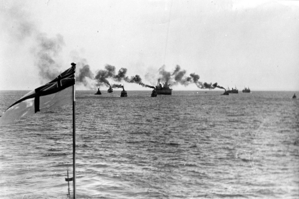 HMAS Australia (I), scuttling off Sydney, 12 April 1924