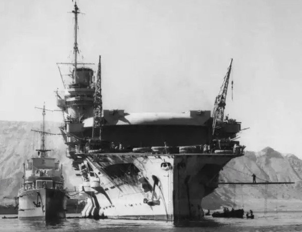 HMS Glorious was the second of the three Courageous-class battlecruisers and was rebuilt as an aircraft carrier