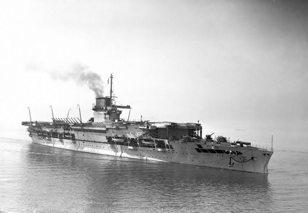 HMS Glorious was the second of the three Courageous-class battlecruisers and was rebuilt as an aircraft carrier