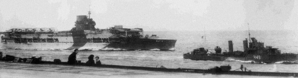 HMS Glorious was the second of the three Courageous-class battlecruisers and was rebuilt as an aircraft carrier