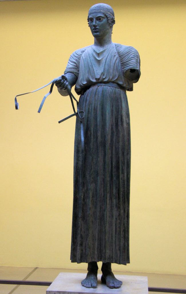 The Charioteer in the Museum at Delphi