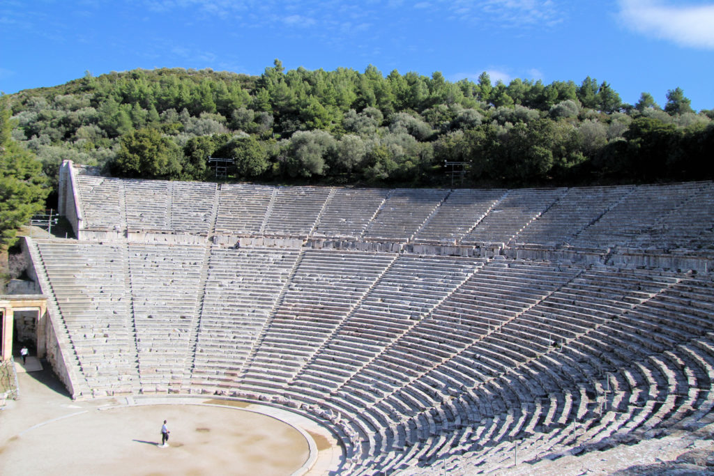 Amphitheater at Epidaurus Greece