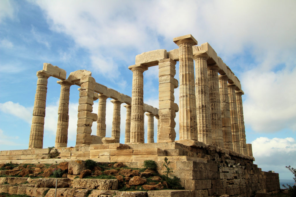 Temple of Poseidon at Cape Sounion Greece