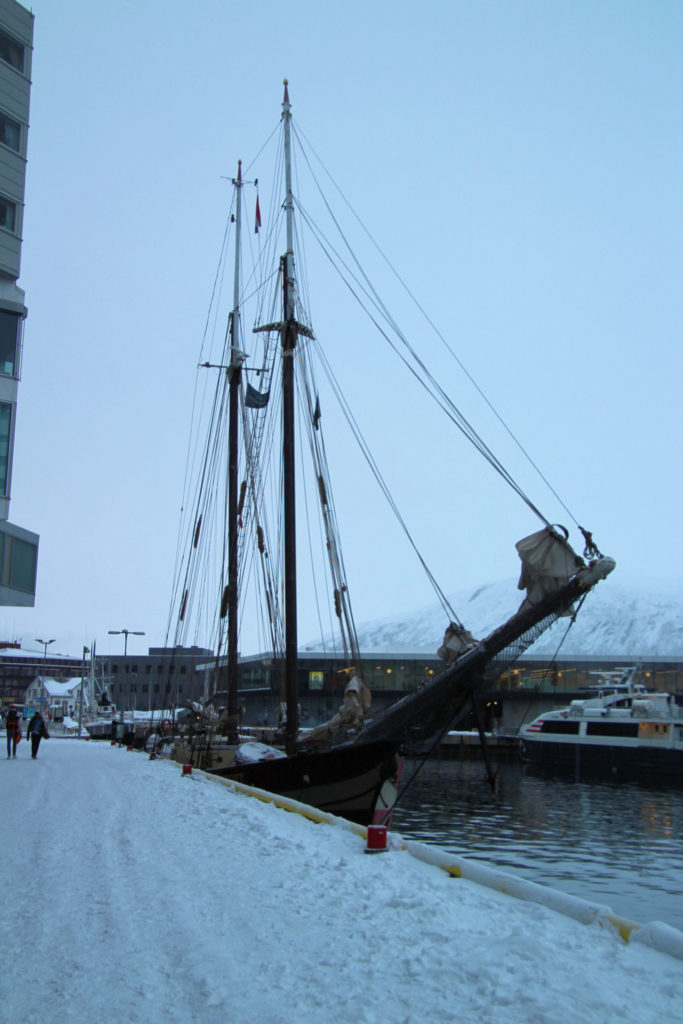 Sailing Boat at Tromsø Harbour Tromsø Norway