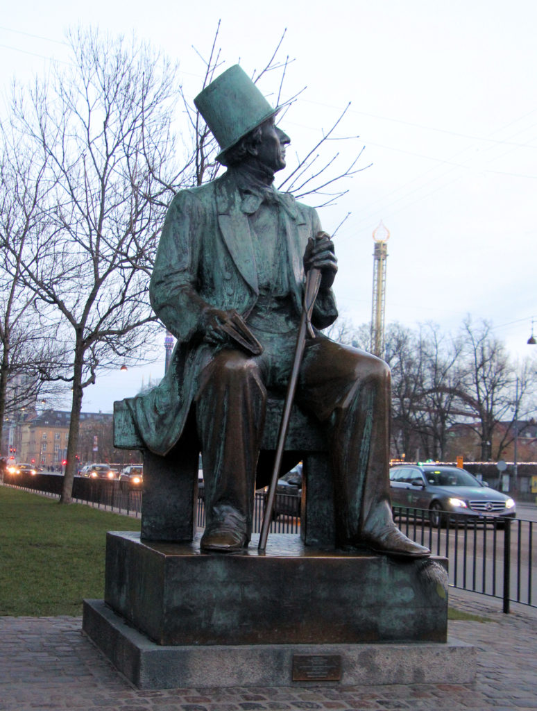 Hans Christian Andersen Statue Copenhagen Denmark