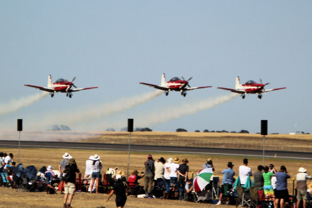 RAAF Roulettes Pilatus PC-9 Australian International Airshow Avalon 2019