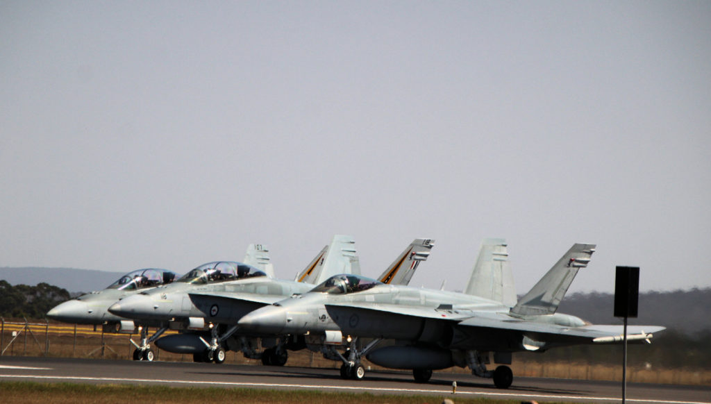 RAAF McDonnell Douglas F/A-18A and B Australian International Airshow Avalon 2019