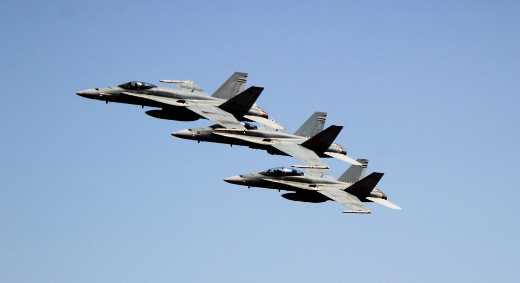 RAAF McDonnell Douglas F/A-18A and B Australian International Airshow Avalon 2019