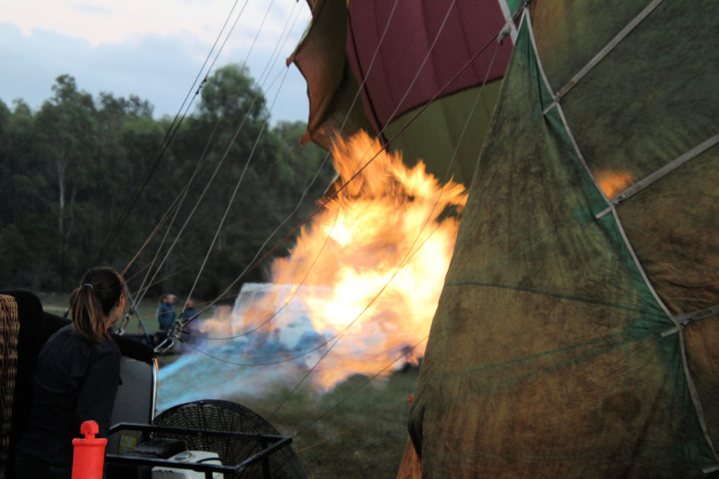 Getting Ready Balloon Aloft