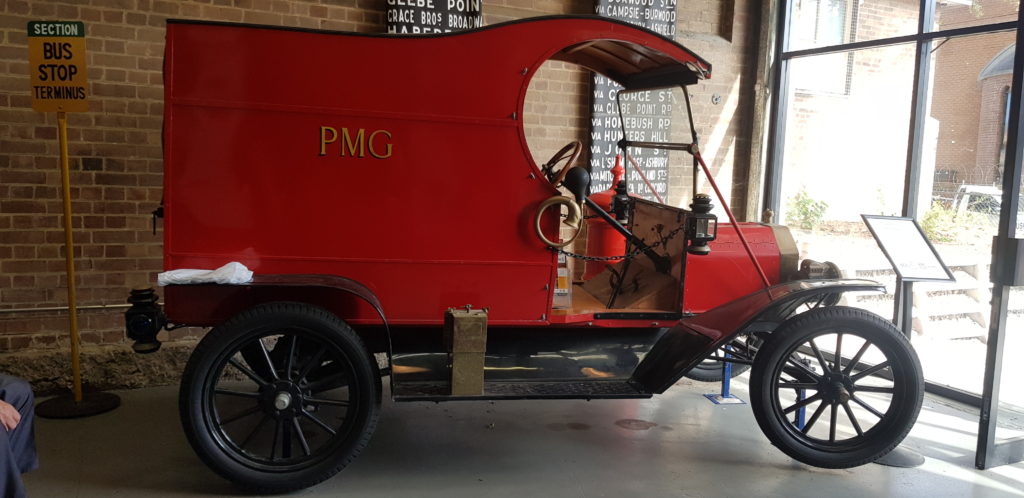 Model T Ford Postal Van Sydney Bus Museum Australia