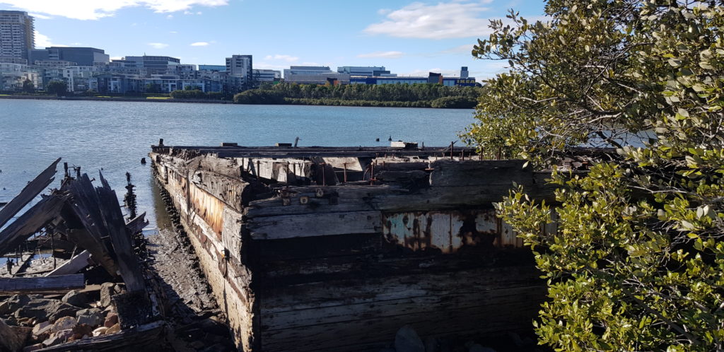 Wrecked Barges Homebush Bay