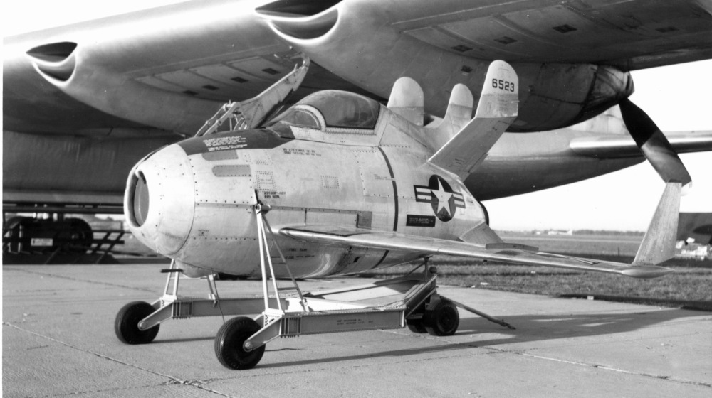 McDonnell XF-85 in Front of a B-36 Peacemaker