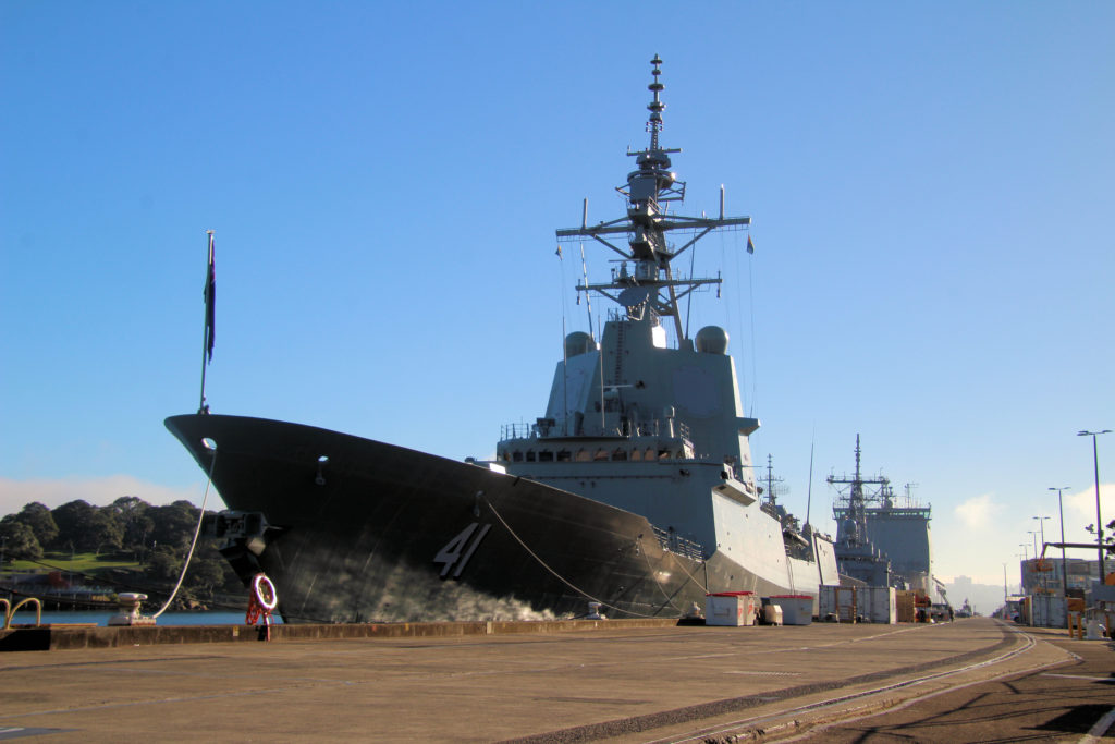 HMAS Brisbane (III) DDG 41 at Garden Island June 2019