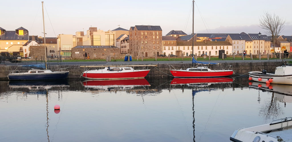 Yachts on the River Corrib Galway