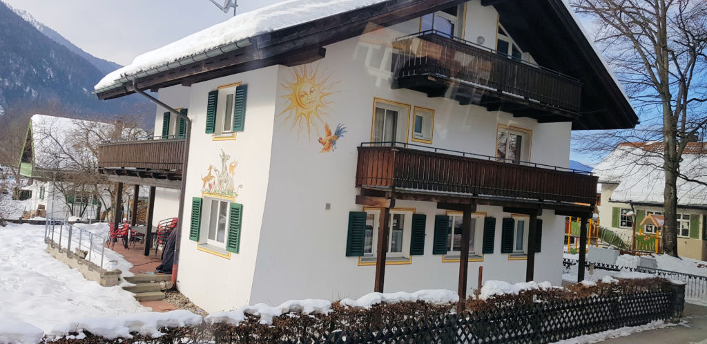 Decorated House in Oberammergau Bavaria Germany