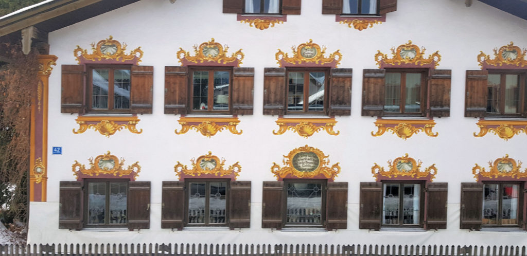 Decorated House in Oberammergau Bavaria Germany