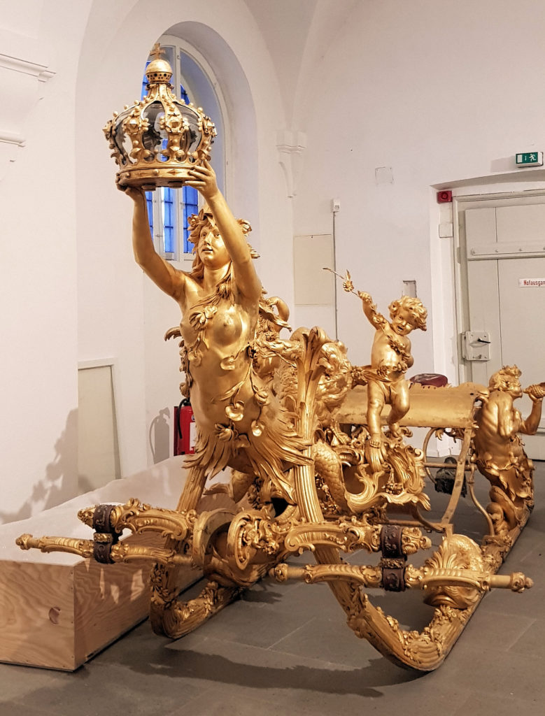 Golden Sleigh at Nymphenburg Munich Bavaria Germany