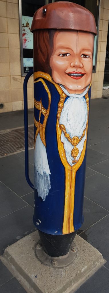 Lord Mayor Joy Cumming Pillar People Street Art