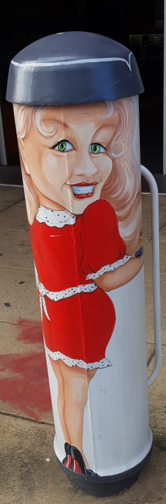 Waitress Pillar People Street Art