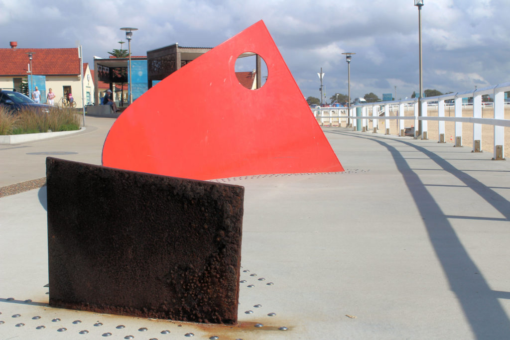 The Sculpture Grounded at Nobbys Beach