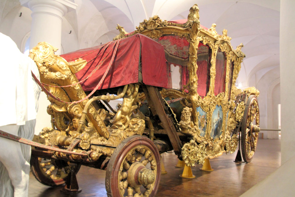 Golden Royal Carriage at Nymphenburg Munich Bavaria Germany