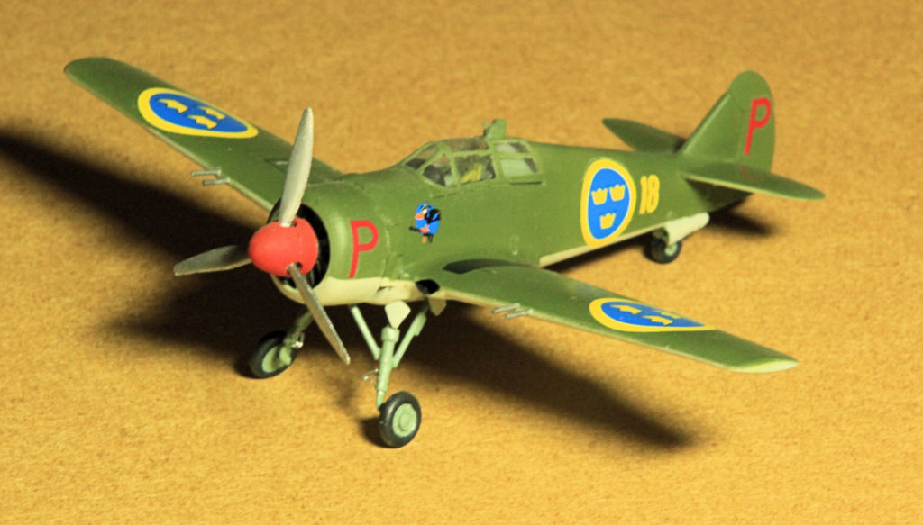 FFVS J 22 Swedish Fighter Aircraft Marivox 1:72 Scale Plastic Model