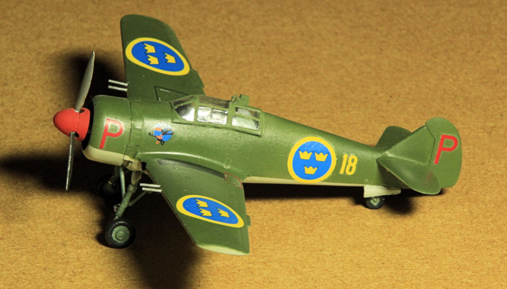 FFVS J 22 Swedish Fighter Aircraft Marivox 1:72 Scale Plastic Model