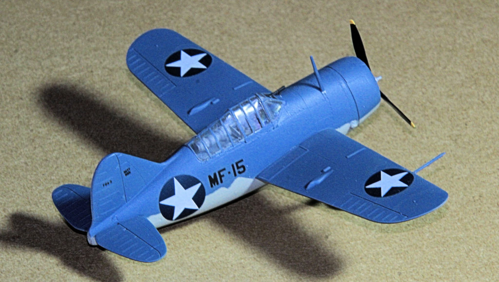 Brewster F2A-3 Buffalo of Marine Squadron VMF-221 Plastic Model Kit 1:72 Scale by Special Hobby