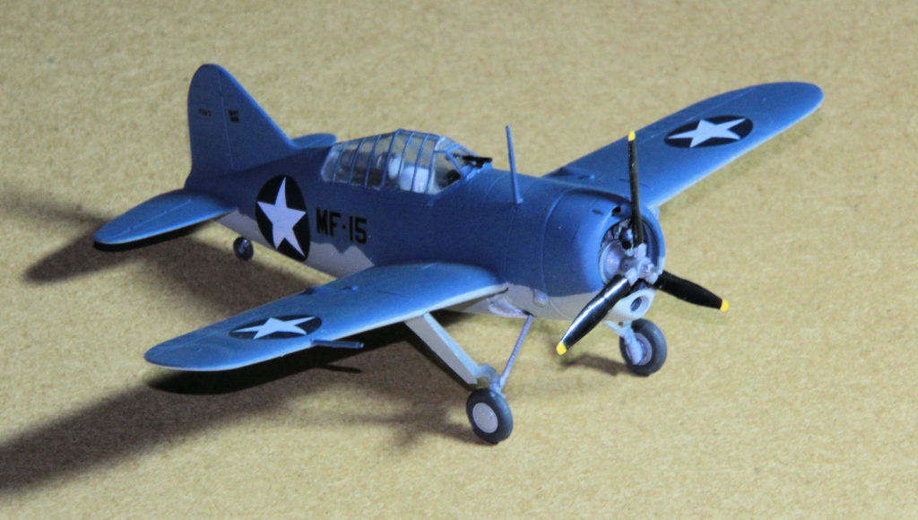 Brewster F2A-3 Buffalo of Marine Squadron VMF-221 Plastic Model Kit 1:72 Scale by Special Hobby