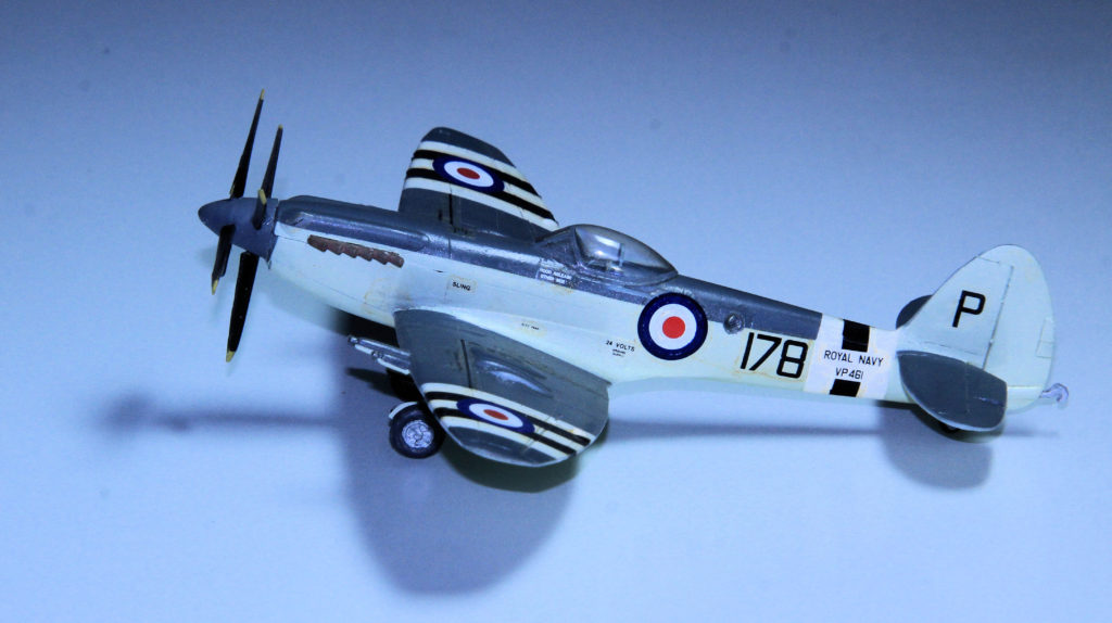 Supermarine Seafire FR Mk 47 178 VP461 of 800 Sqn FAA Plastic Model 1:72 Scale by Jays Models