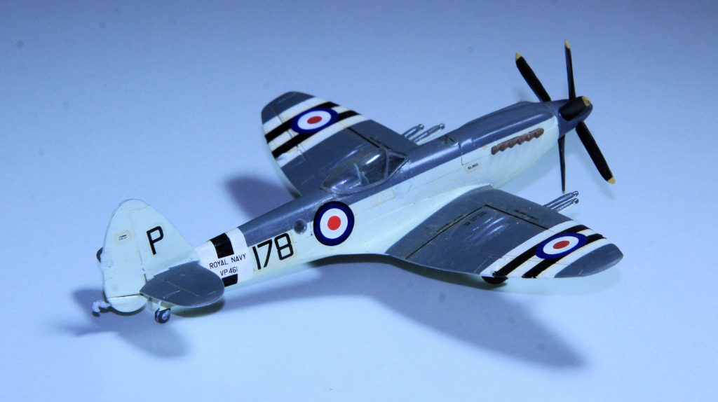 Supermarine Seafire FR Mk 47 178 VP461 of 800 Sqn FAA Plastic Model 1:72 Scale by Jays Models