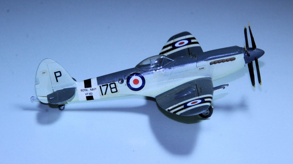 Supermarine Seafire FR Mk 47 178 VP461 of 800 Sqn FAA Plastic Model 1:72 Scale by Jays Models