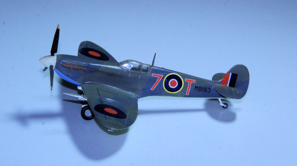 Supermarine Seafire Mk IIC MB183 of 880 Sqn FAA HMS Argus Plastic Model by High Planes 1:72 Scale