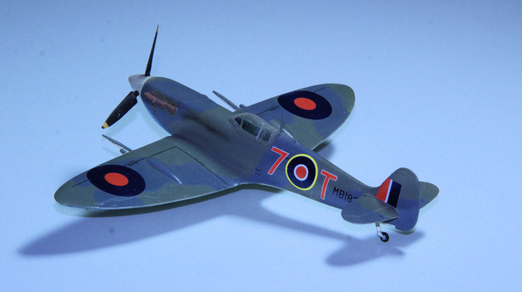 Supermarine Seafire Mk IIC MB183 of 880 Sqn FAA HMS Argus Plastic Model by High Planes 1:72 Scale