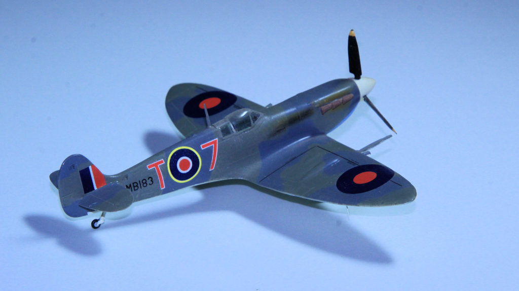 Supermarine Seafire Mk IIC MB183 of 880 Sqn FAA HMS Argus Plastic Model by High Planes 1:72 Scale