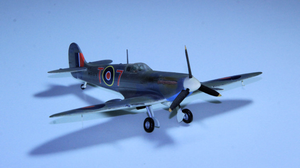 Supermarine Seafire Mk IIC MB183 of 880 Sqn FAA HMS Argus Plastic Model by High Planes 1:72 Scale