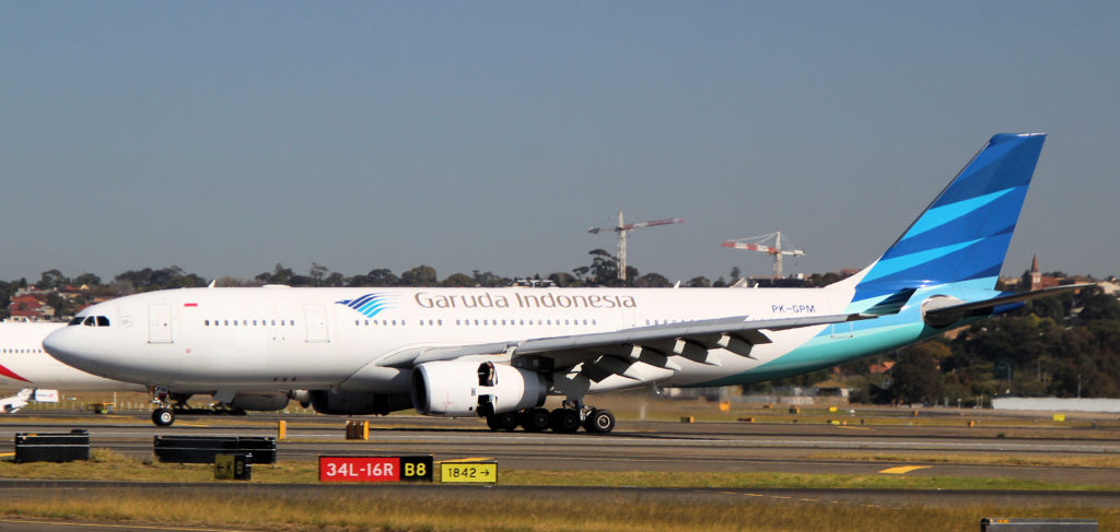 Garuda Indonesia PK-GPM Airbus A330-243 Sydney August 2019