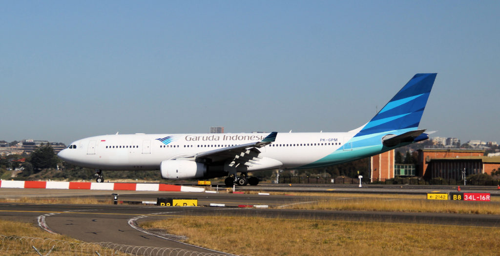 Garuda Indonesia PK-GPM Airbus A330-243 Sydney August 2019