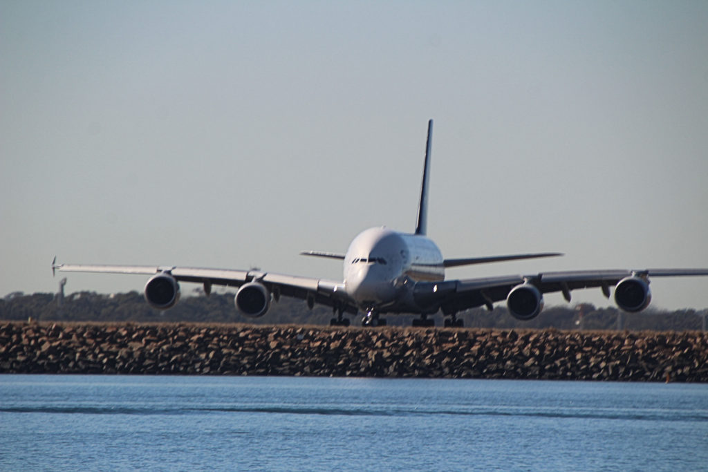 Singapore Airlines Airbus A380-841 9V-SKU Sydney Airport August 2019