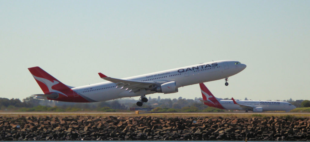 Qantas VH-QPJ Airbus A330-303 Sydney Airport August 2019