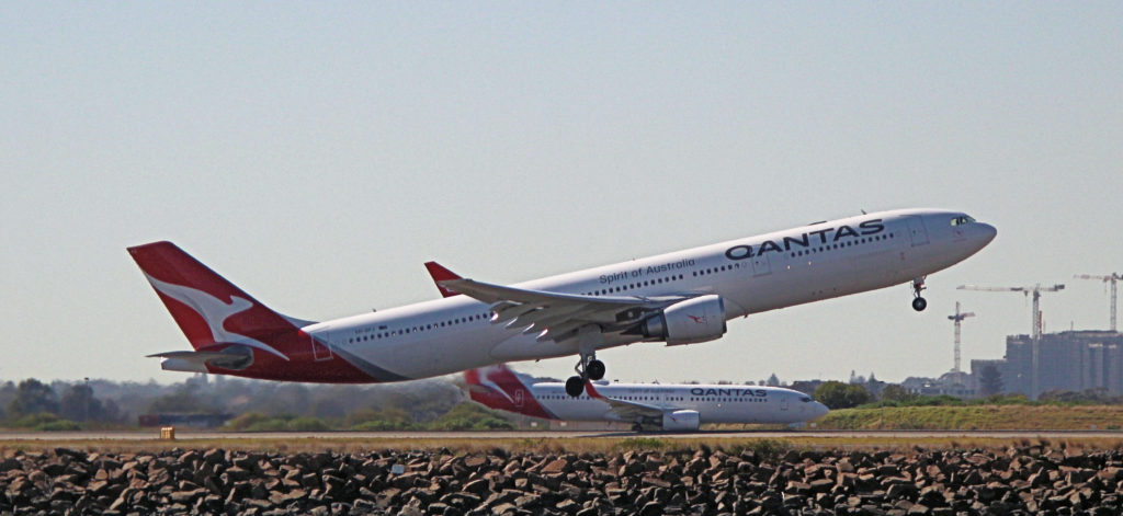 Qantas VH-QPJ Airbus A330-303 Sydney Airport August 2019