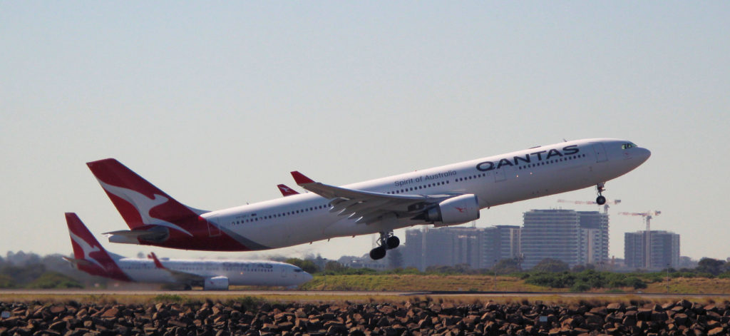 Qantas VH-QPJ Airbus A330-303 Sydney Airport August 2019