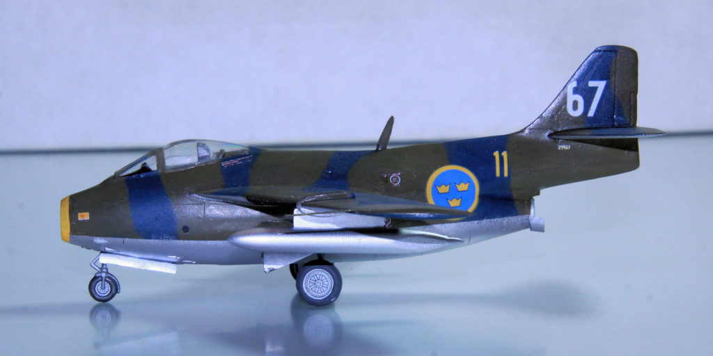 Saab J29 Tunnan 1:72 Scale Model Kit by Airfix