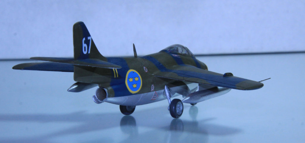 Saab J29 Tunnan 1:72 Scale Model Kit by Airfix