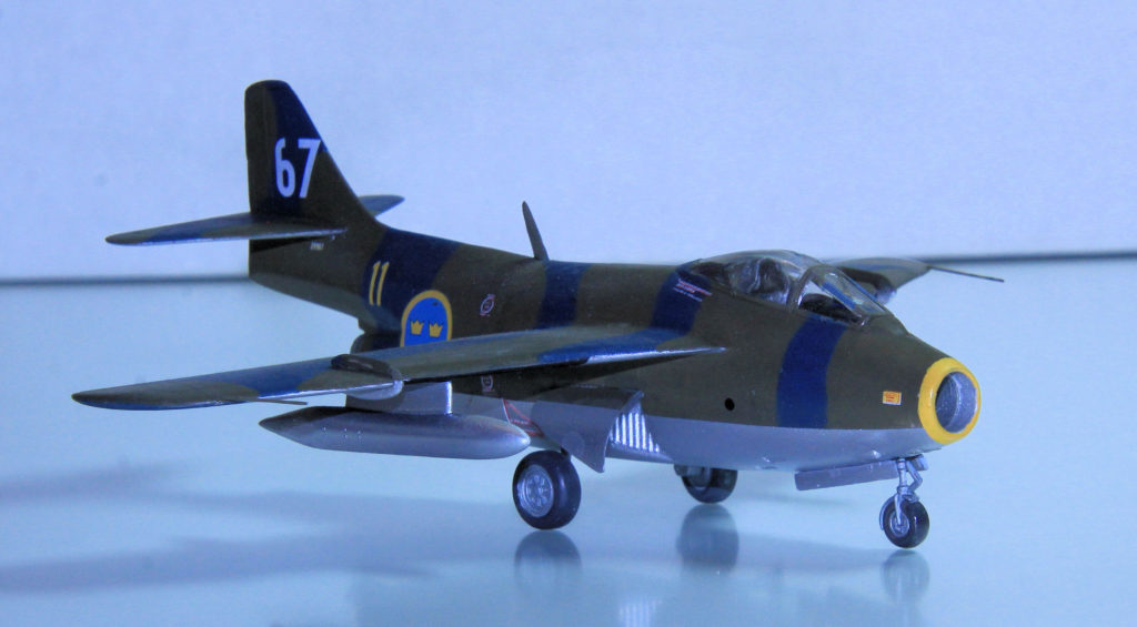 Saab J29 Tunnan 1:72 Scale Model Kit by Airfix