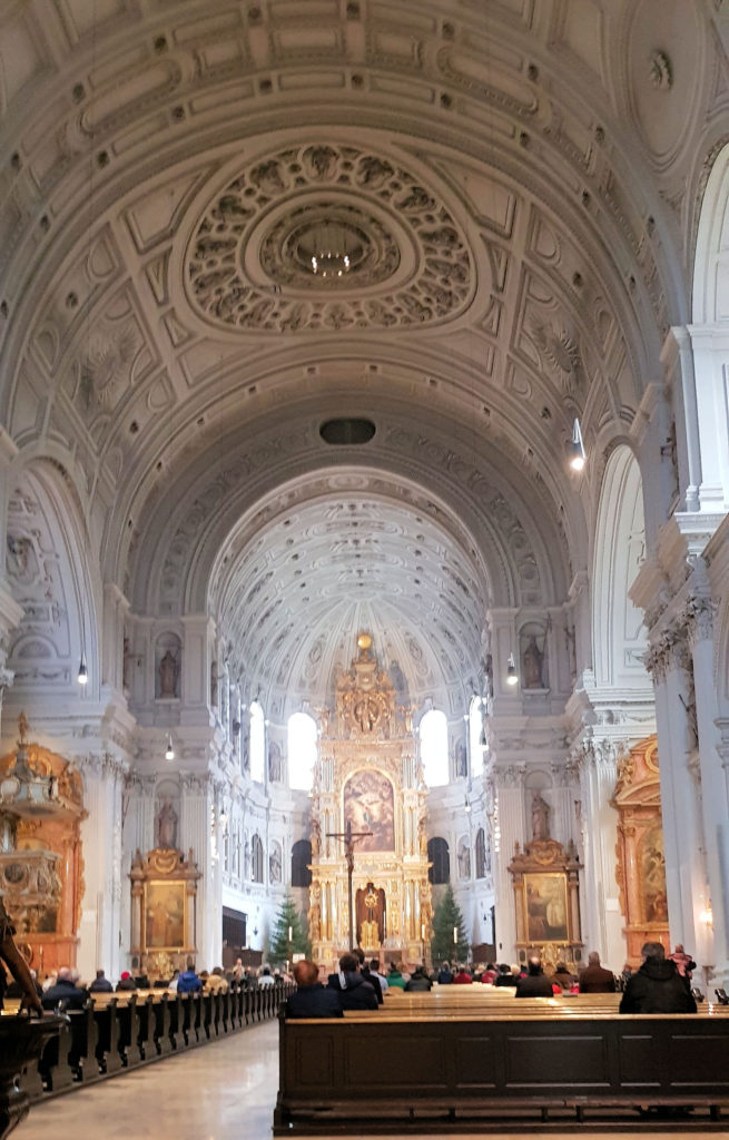 Interior of St Michael's Church Munich Bavaria Germany